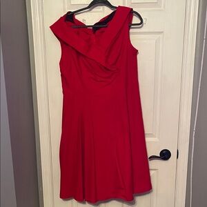 Chic Red Midi Dress